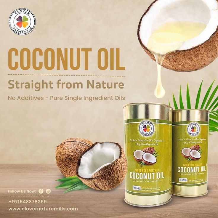 Nature with Clover Nature Mills Cold-Pressed Coconut Oil